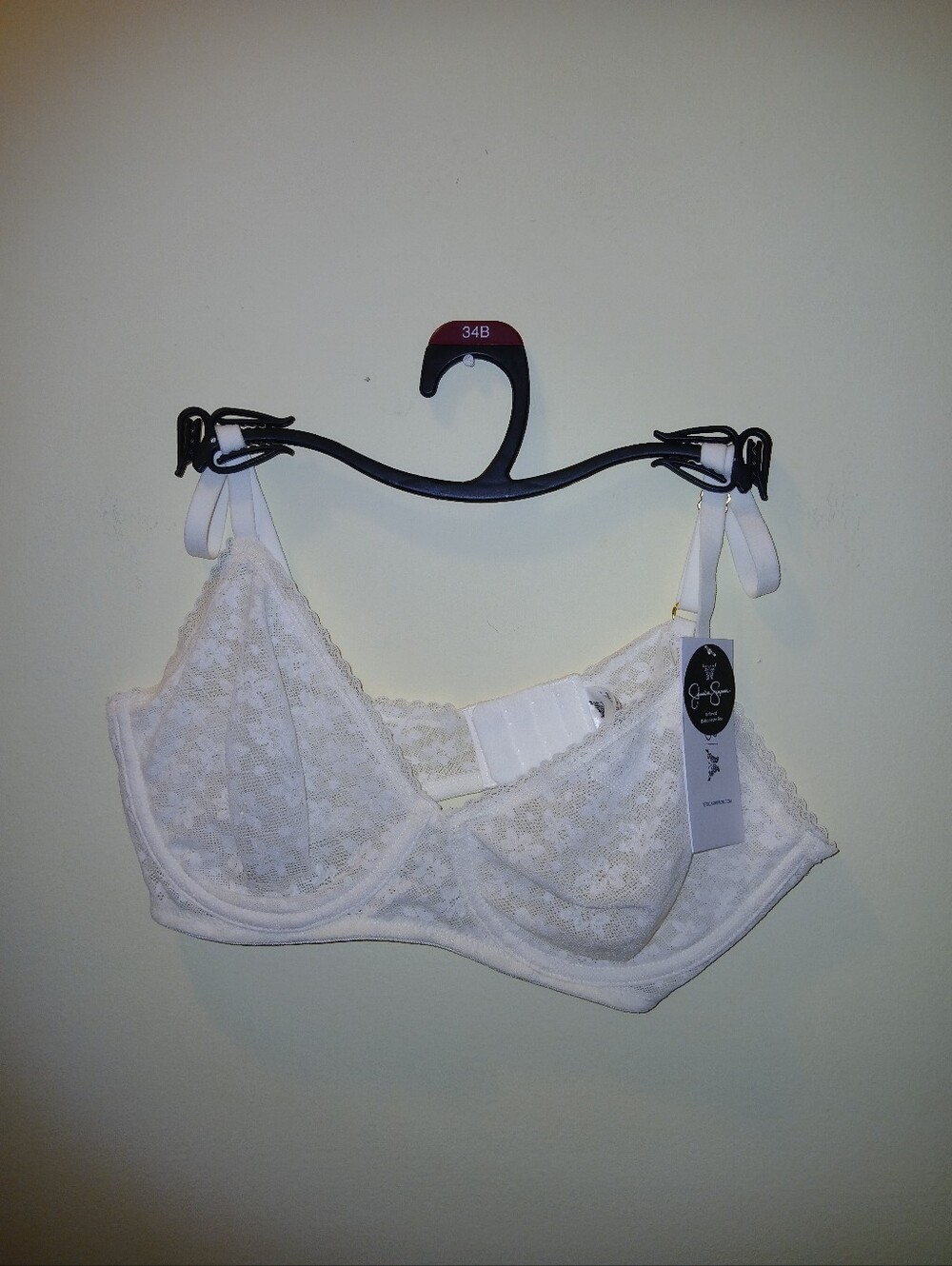 Bundle 2 Pack Jessica Simpson Pointelle Lace Unlined Balconette Bra - Picture 8 of 9